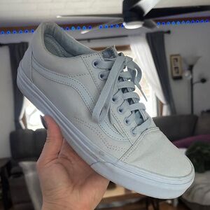 Vans Old Skool low top light blue canvas sneakers